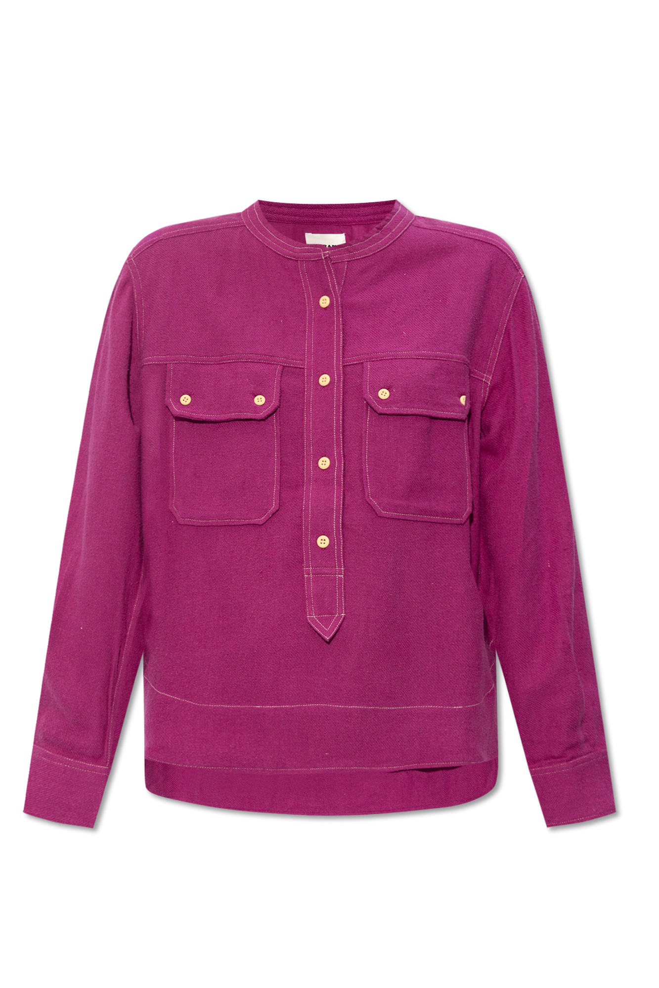 Marant Etoile Raw silk top 'Tecoyo' | Women's Clothing | Vitkac